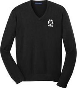 Men's V-Neck Sweater, Black